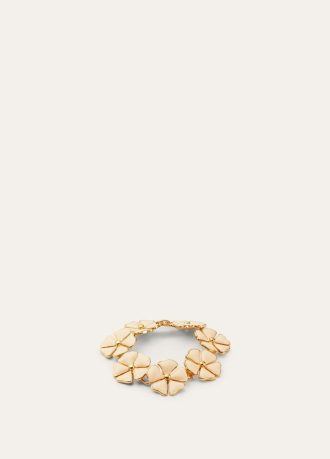 Blühendes Leinenblumenarmband