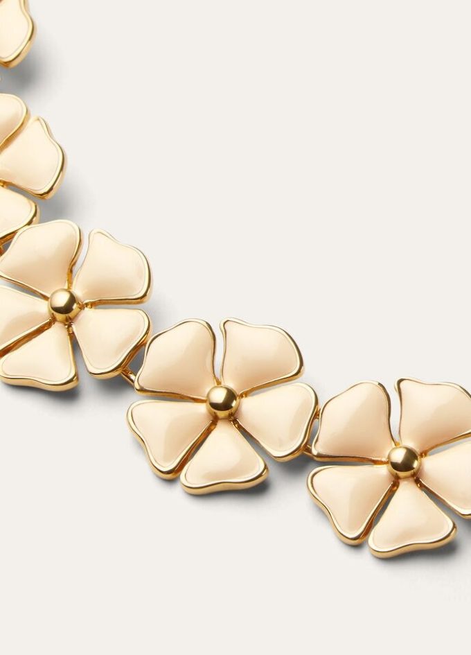 Blühendes Leinenblumenarmband