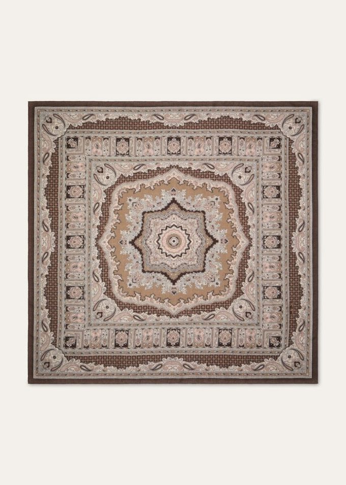 Florales Majolika-Foulard 90 x 90