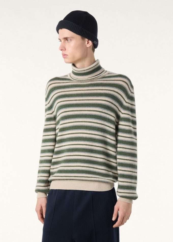 Fobello Stripes Rollkragenpullover