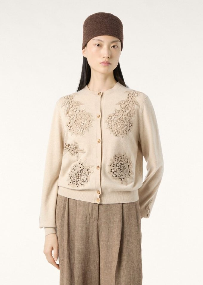 Klassische Strickjacke