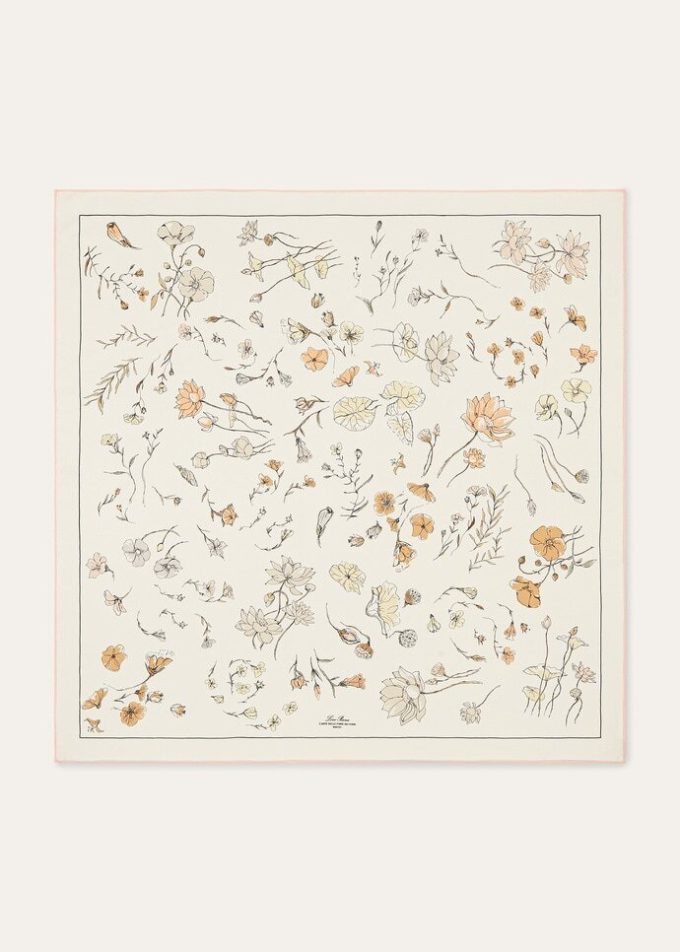 L’Arte Delle Fiber Dei Fiori Foulard 90×90