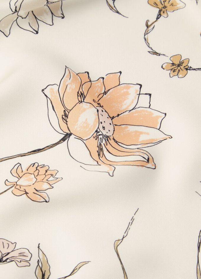 L’Arte Delle Fiber Dei Fiori Foulard 90×90