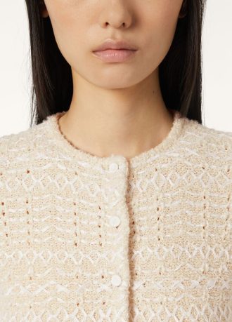 Lockige Strickjacke
