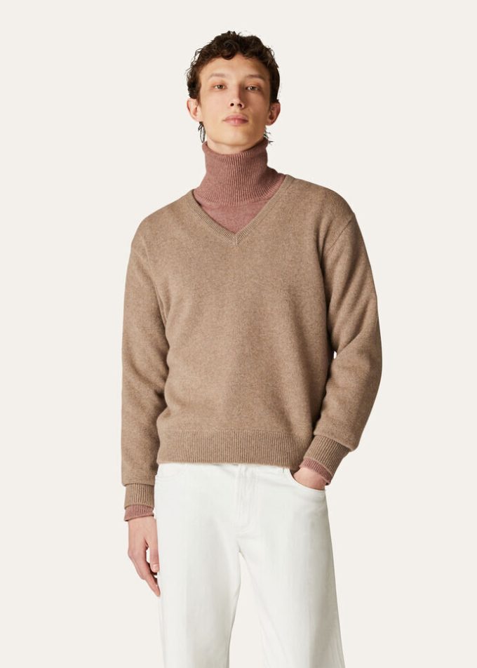 Loro Pullover mit V-Ausschnitt