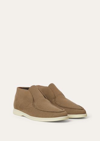 Offene Strickwalk-Stiefelette