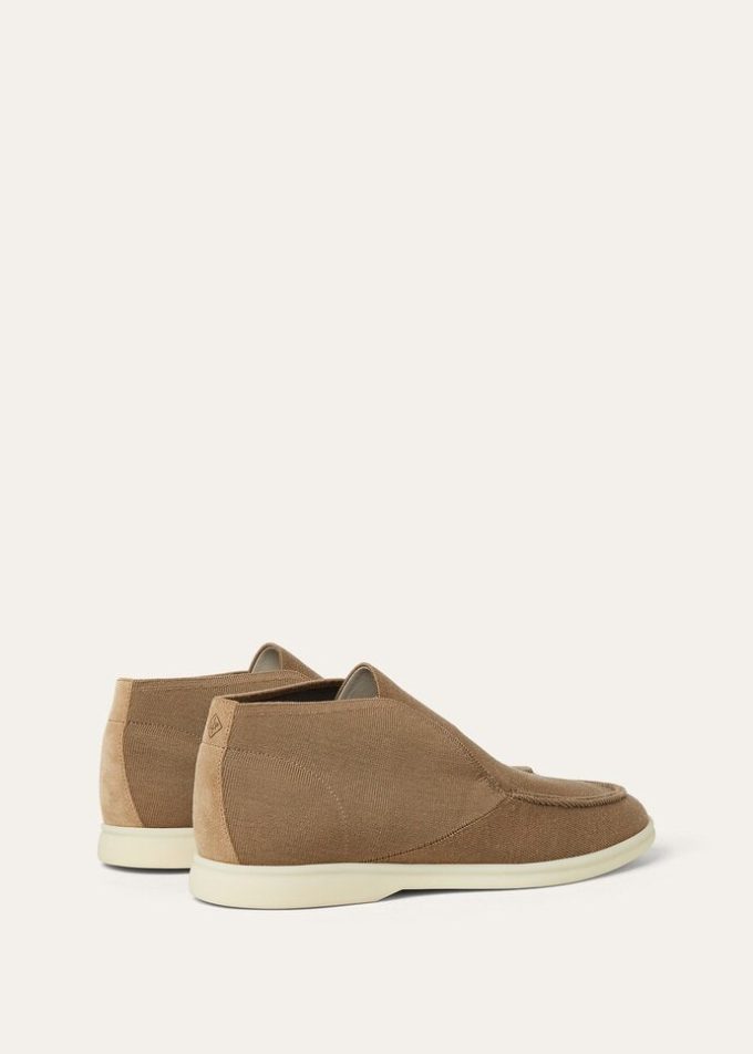 Offene Strickwalk-Stiefelette