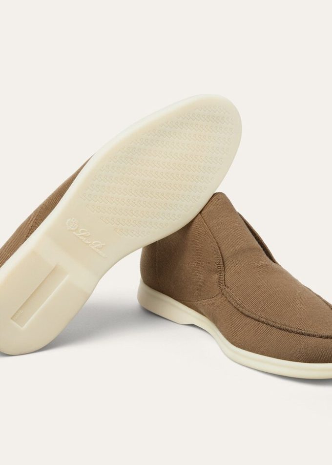 Offene Strickwalk-Stiefelette