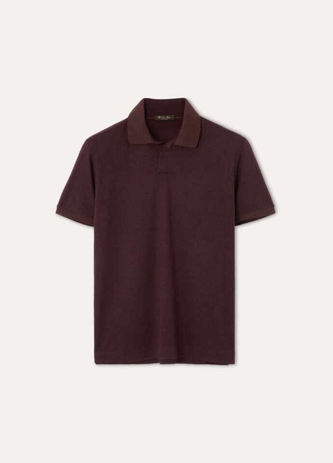 Offenes Poloshirt