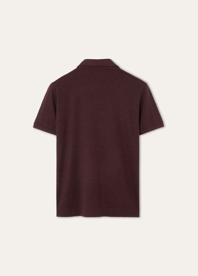 Offenes Poloshirt