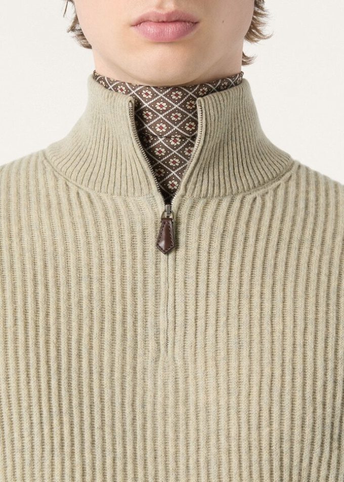 Pullover mit Platanen-Print