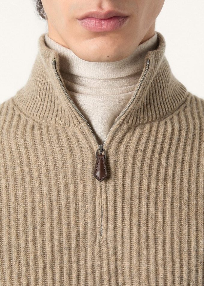 Pullover mit Platanen-Print