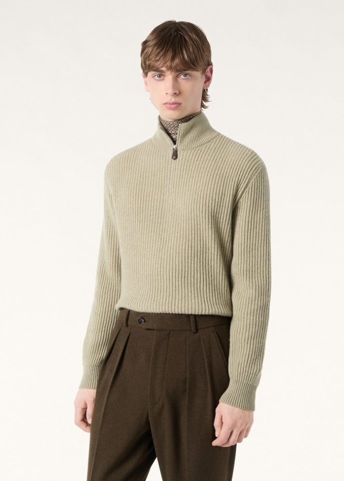 Pullover mit Platanen-Print