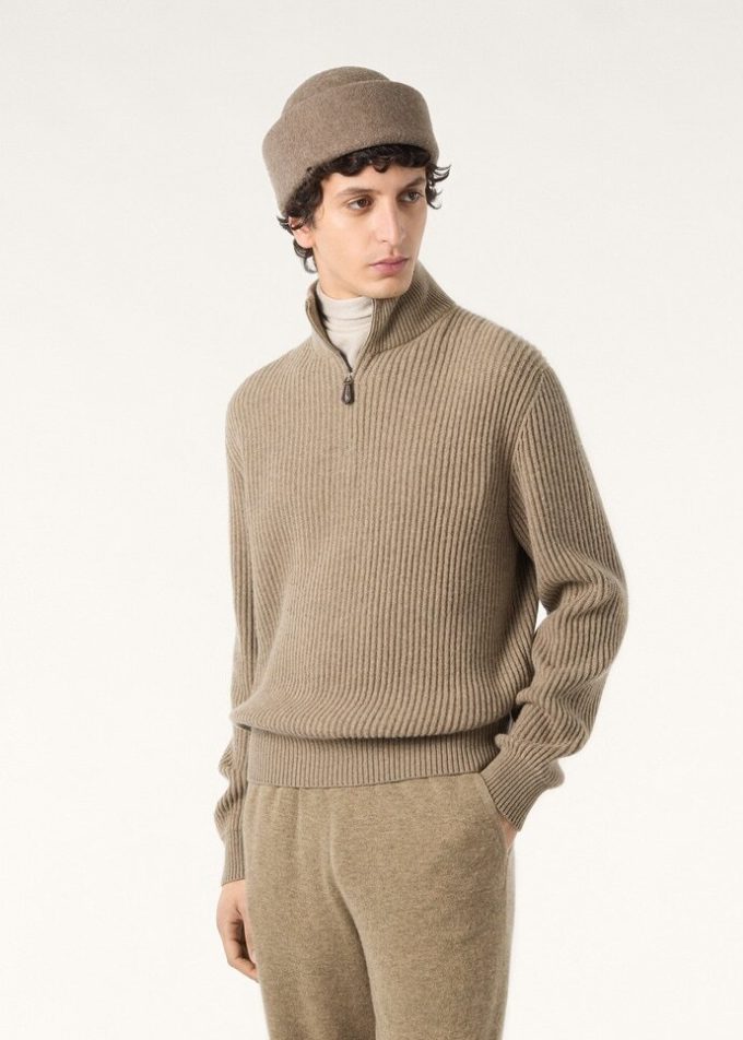 Pullover mit Platanen-Print