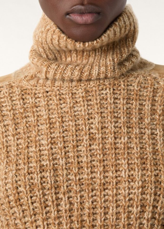 Rollkragenpullover aus Bergahorn