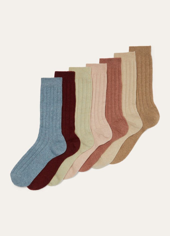 Wöchentliche Bobby-Socken
