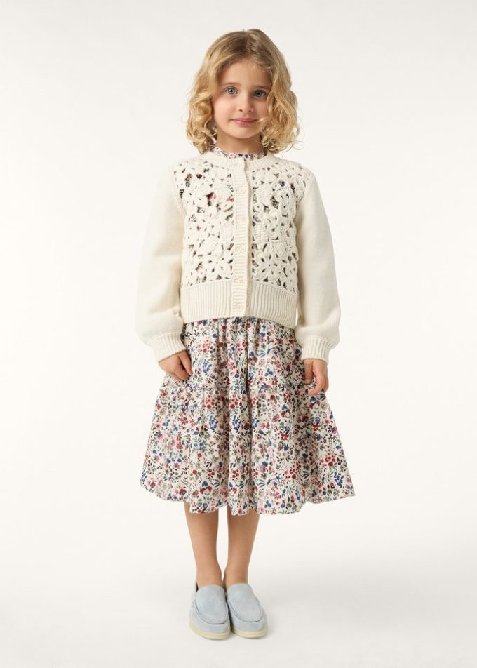 Wintergarten-Strickjacke für Kinder