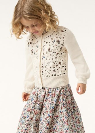 Wintergarten-Strickjacke für Kinder