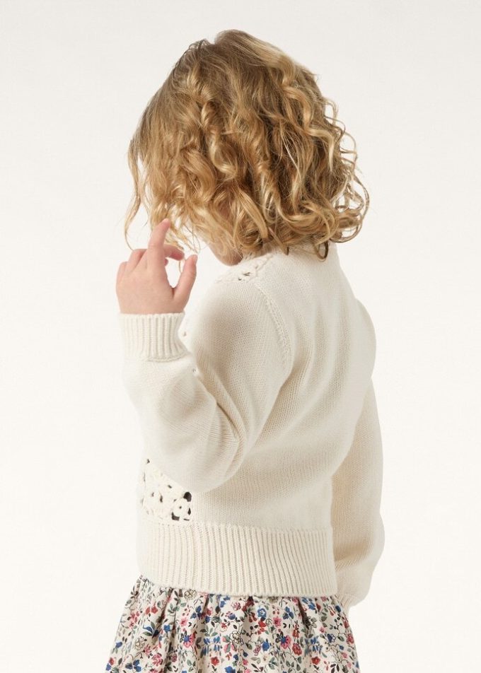 Wintergarten-Strickjacke für Kinder
